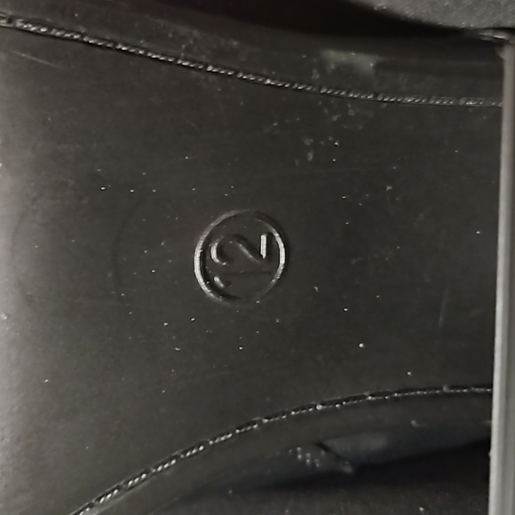 UNIVERSAL THREAD BLACK PLATFORM BOOTIES SIZE 12M - Picture 7 of 8